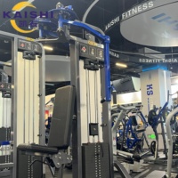 KAISHI Appareil Commercial Pec Deck Chest Fly Machine Style Équipement de Gymnastique à Charge par Disques pour Entraînement du Haut du Corps, Idéal pour Studio de Fitness et Projets de Salle de Sport