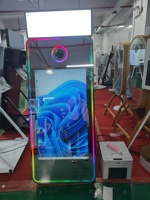 2026 New Metal Magic Mirror Photo Booth Layar Sentuh Kompatibel dengan SLR untuk Acara Pernikahan dan Pesta dengan Dukungan Printer.M