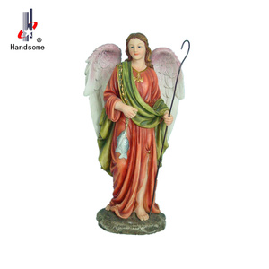 12 pulgadas color claro arcángel San Rafael resina artesanía religiosa estatua - Product Image 3