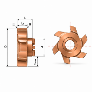 Cuchilla <span class=keywords><strong>de</strong></span> fresado en forma <span class=keywords><strong>de</strong></span> T para ranurado <span class=keywords><strong>de</strong></span> acero, ranura en espiral, dientes <span class=keywords><strong>de</strong></span> carburo, alta resistencia, larga duración, ODM - Product Image 2