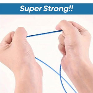 Cuerda sintética resistente a la intemperie para exteriores para colgar ropa, hilo de plástico para ropa con polea para secado de ropa, diseño sin rosca - Product Image 2