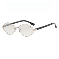 Lunettes de soleil ovales rétro Lucky pour hommes, lunettes de soleil de rue avec diamants, lunettes de soleil de protection UV pour l'extérieur, lunettes de soleil vintage