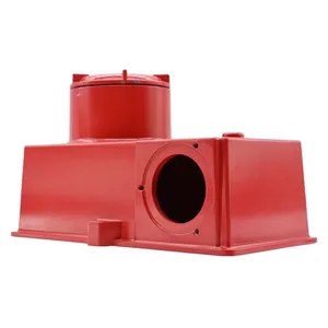 Certificação ISO9001 parte personalizada cnc usinagem dreno válvula molde vermelho alumínio moldes