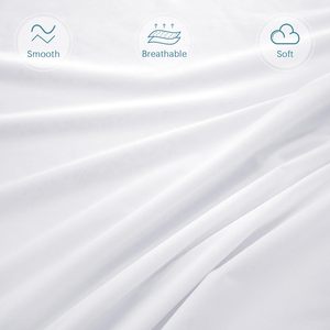 Kraliçe fermuarlı şilte kılıfı su geçirmez yatak koruyucu, 6 tarafı ambalaj kutusu bahar kapak 8-15in kadar uyuyor - Product Image 4