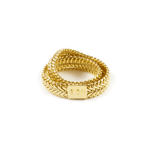 Bague French <span class=keywords><strong>Snake</strong></span> Chain Index Finger 10K pour femmes - Unique Vintage Chic Designer <span class=keywords><strong>Snake</strong></span> Style - Product Image 1
