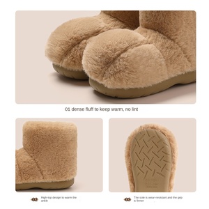 <span class=keywords><strong>Scarpe</strong></span> Invernali da Donna con Suola in TPR, Stile Gatto, Alte, Antiscivolo, Calde, Imbottite, con Tacco a Conchiglia - Product Image 4