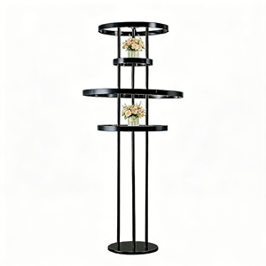 LANJO 4 layer flower arrangement centerpieces <b>Tall</b> Gold Metal Centerpiece Stands Gold Multi-Ring Wedding Centerpiece Stand - Product Image 4