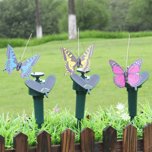 Venta al por mayor, mariposa Solar, vibración, mosca bailando, pájaro revoloteando para decoración del jardín del hogar, estaca, pájaros voladores revoloteando - Product Image 1