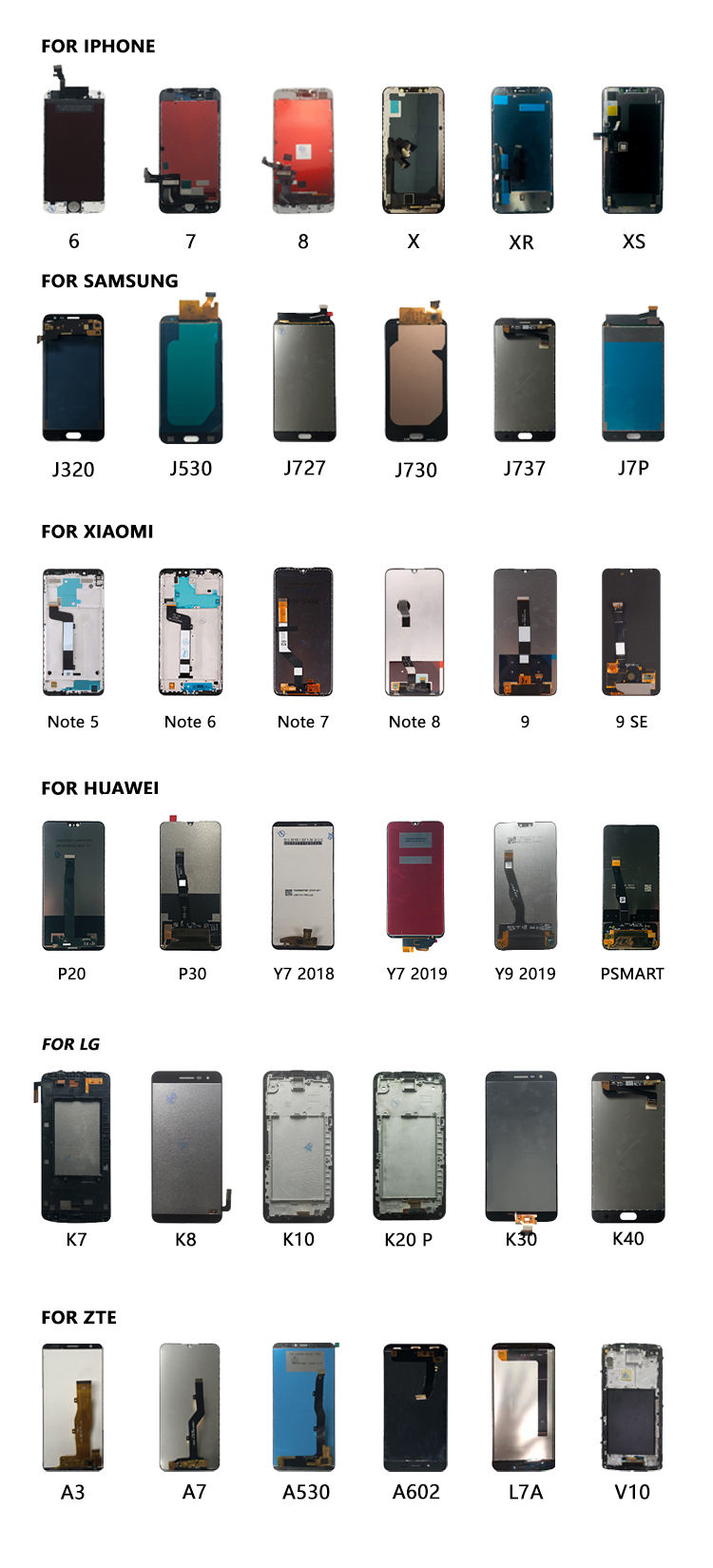 Montaje de pantalla táctil LCD de repuesto para ZTE Zmax 10