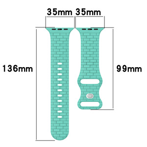 อิฐรูปแบบสายสําหรับ<span class=keywords><strong>Apple</strong></span> <span class=keywords><strong>Watch</strong></span> 40 มม.38 มม.41 มม.42 มม.44 มม.45 มม.ผู้หญิงผู้ชายซิลิโคนสําหรับUltra <span class=keywords><strong>Series</strong></span> 9 8 <span class=keywords><strong>7</strong></span> 6 SE 5 4 3 2 1 - Product Image 2