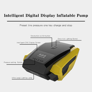 Pompe à Air numérique de gonflage de pneus, compresseur d'air de voiture, pompe gonflable de voiture, 12V - Product Image 5