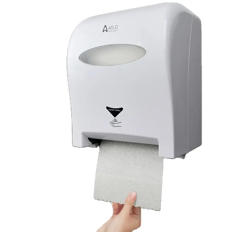 Küche Badezimmer Wand montage ABS Kunststoff Berührungs loser automatischer Sensor Elektrischer Papier handtuch spender