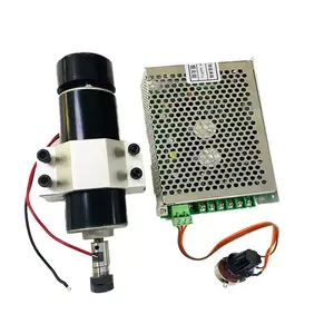 110VDC 500W 12000rpm DC high-speed with brush air-cooled CNC spindle motor 500W for DIY engraving drilling and milling