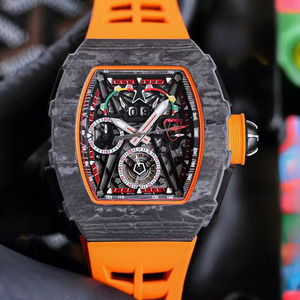 นาฬิกาข้อมือผู้ชายระบบกลไก รุ่น 5003 คอลเลคชั่น ดีไซน์สปอร์ตหรูหรา ตัวเรือนคาร์บอนไฟเบอร์ พร้อมฟังก์ชั่นโครโนกราฟ วัดความเร็ว และทูร์บิญอง - Product Image 1