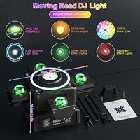UKING 4 bras LED Laser Moving Head Light DMX512 RGBW DJ Stage Effects Lights pour mariage, fête, discothèque, KTV, club de mariage
