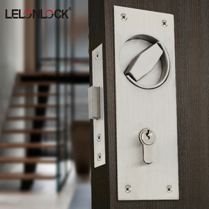 Stainless Steel 304 Fireproof <strong>Door</strong> Special Concealed <strong>Knob</strong> Handle Channel <strong>Door</strong> Lock with Square <strong>Plate</strong> - Product Image 3