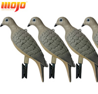MOJO Outdoors Clip-on Dove 4 Pack Léger, Facile à Utiliser et Durable pour les Appâts de Chasse au Cèpe