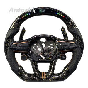 Volante de Coche Personalizado de Fibra de Carbono Forjado en Oro con Pantalla LED Inteligente de RPM para <span class=keywords><strong>Seat</strong></span> Cupra Formentor VZ5 <span class=keywords><strong>Leon</strong></span> Tavascan Born VZ - Product Image 1