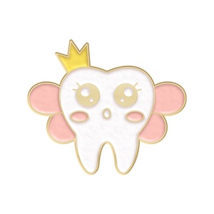 Custom Organ Cool teeth styling Metal Fun Badge maglione sciarpa splendidamente decorata spille da bavero - Product Image 6