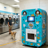Machine de toilettage pour animaux de compagnie en acier inoxydable, distributeur automatique 24h/24 en libre-service pour laverie automatique