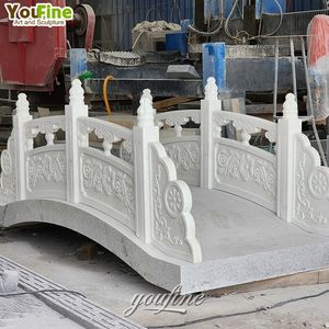 <span class=keywords><strong>Pont</strong></span> de <span class=keywords><strong>jardin</strong></span> décoratif en marbre blanc naturel de style <span class=keywords><strong>japonais</strong></span> - Product Image 3