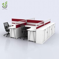 IULTRA Postes de travail modulaires en L modernes pour bureaux ouverts, cloisons de séparation, zones collaboratives durables