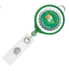 Porta Credenciales Retráctil Redondo Translúcido con Cordón, Logotipo Personalizado, Regalo Promocional para Tarjetas de Identificación, Obsequio para Ferias Comerciales - Product Image 1