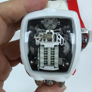 Reloj de Pulsera de Cuarzo Seiko para Hombre, Diseño de Auto Deportivo de 16 Cilindros Personalizado 2026, Correa de Goma de Lujo, Cristal de Vidrio, Esfera Analógica - Product Image 2