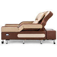 Chaise de massage électrique 4 en 1 pour shampoing et bain de pieds avec base coulissante et dossier relevable pour salon de beauté, studio de manucure, hôtel, domicile