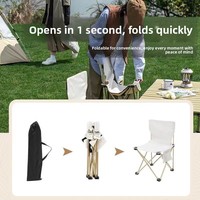 Chaise pliante portable avec dossier, équipement de camping, tabouret de pêche, chaise de croquis pour artiste, design réglable pour l'extérieur
