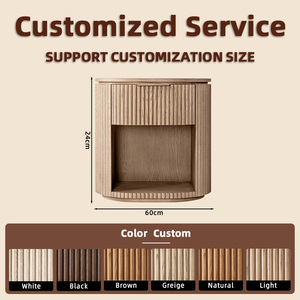 Set di Mobili per Camera d'Albergo e Ristorante, Mobili Moderni Scontati per Festival, Comodino in Quercia per Arredamento Villa Moderna - Product Image 2