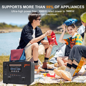 Máy phát điện năng lượng mặt trời di động 1000W giá rẻ, trạm điện 110V 220V, pin Lithium, hệ thống chiếu sáng năng lượng mặt trời di động - Product Image 4