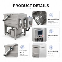 Mélangeur automatique sous vide à double arbre pour viande, saucisses et raviolis, avec fonction de conservation de la fraîcheur