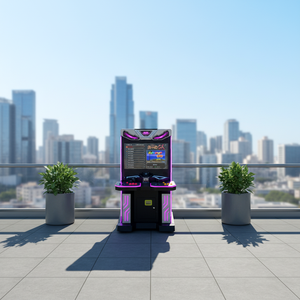 Bornes d'arcade vidéo Moonlight Boxs de 32 pouces avec structure en métal et plastique, prise en charge de l'anglais pour machine de jeu à monnayeur - Product Image 5