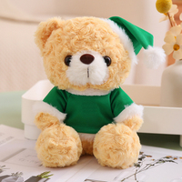 Cadeaux promotionnels de Noël, ours en peluche personnalisés avec logo, jouets en peluche mignons, ours Père Noël