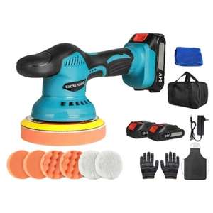 <span class=keywords><strong>Pulidora</strong></span> <span class=keywords><strong>Orbital</strong></span> Inalámbrica Eléctrica de Grado Industrial para Encerado y Pulido Automático, con Batería - Product Image 4