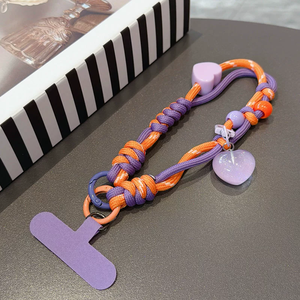 Love Heart <b>Lanyard</b> Hanging Rope Phone Camera Patch Cord Hands Free Braided Durable Nylon Anti-lost Wrist Strap - Product Image 6