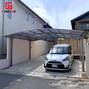 Structure <span class=keywords><strong>en</strong></span> aluminium robuste, abri de voiture autoportant, toiture <span class=keywords><strong>en</strong></span> polycarbonate, tente de stationnement pour voiture, auvent <span class=keywords><strong>en</strong></span> métal - Product Image 2