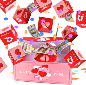Caja de Regalo Personalizada con Diseño Pop-Up, Magnética, Plegable, de Cartón, para Sorpresas, Dinero, Fiestas, Cumpleaños, San Valentín - Product Image 4
