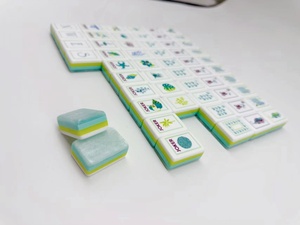 US Stock 160 Pcs Coral Coast Aqua Pearl Mahjong Tiles <strong>Set</strong> Seaside Board Game Collection - Product Image 5