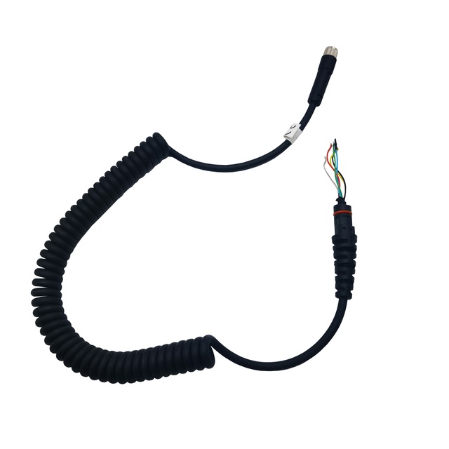 High Quality 6-core Braid Shielded Speaker Microphone Cable with Aviation Connectors for Car Interphone Use in Stock