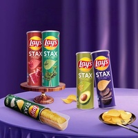 90g al por mayor Layss enlatados serie Stax patatas fritas nuevo sabor trufa negra aguacate chips exóticos