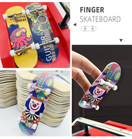 JIESEN Fingerboard en érable Dragon à quatre roues, Mini fingerboard complet personnalisé avec roues à roulements et grip tape