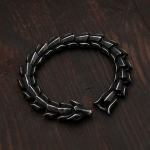 Cadena de Espina de Dragón de Acero Inoxidable Yunnique, Joyería Vikinga para Hombre, Sólida, Duradera, Retro, de Alta Calidad, Estilo Vintage, Metal Pesado - Product Image 3