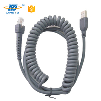Câble de scanner de codes-barres Zebra Symbol CCD USB RJ45 personnalisé en usine, compatible LS2208 LS4478, garantie 1 an, en stock