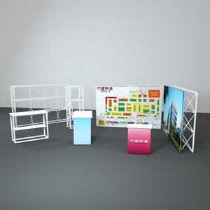 2025 bahan baru promosi pameran dagang tampilan latar belakang kustom kain Pop up pameran dagang - Product Image 4