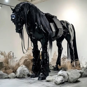 Année du <span class=keywords><strong>Cyber</strong></span> Steed - Série conceptuelle en pré-lancement |   Sculptures de chevaux biomécaniques générées par l'IA pour les espaces avant-gardistes - Product Image 1
