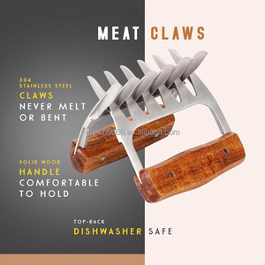 ที่หนีบเนื้อสแ<span class=keywords><strong>ต</strong></span>นเลส OEM Quick Shred18/8 สำหรับฉีกเนื้อ ง่ายดาย สะดวก ใช้สำหรับฉีก ดึง และเสิร์ฟเนื้อ<span class=keywords><strong>หมู</strong></span> เนื้อไก่งวง - Product Image 4