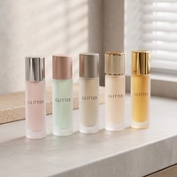 Vente en gros de mini atomiseurs de parfum givrés de 10 ml, flacon de voyage en verre transparent, flacon de parfum vide portable