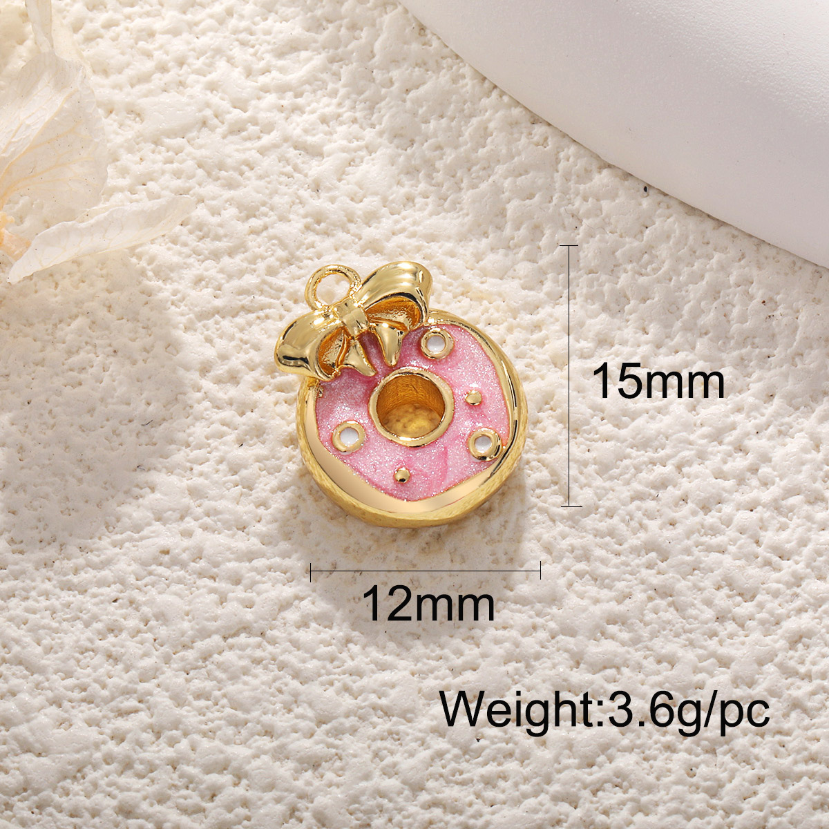 Oro-Rosa arco donut a0348
